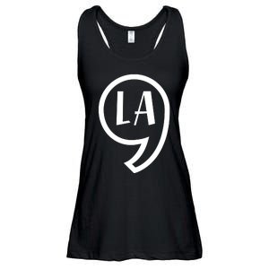 Comma La Kamala Harris Comma La Ladies Essential Flowy Tank