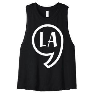 Comma La Kamala Harris Comma La Women's Racerback Cropped Tank