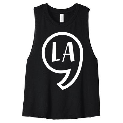 Comma La Kamala Harris Comma La Women's Racerback Cropped Tank