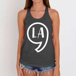 Comma La Kamala Harris Comma La Women's Knotted Racerback Tank