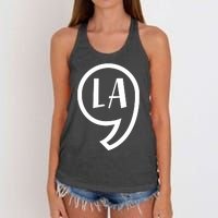 Comma La Kamala Harris Comma La Women's Knotted Racerback Tank