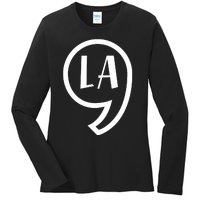 Comma La Kamala Harris Comma La Ladies Long Sleeve Shirt