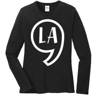 Comma La Kamala Harris Comma La Ladies Long Sleeve Shirt