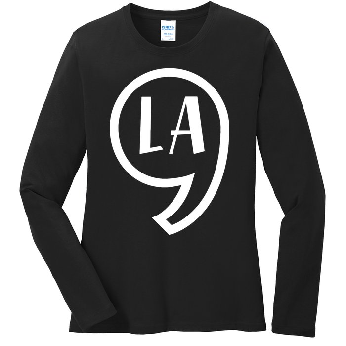 Comma La Kamala Harris Comma La Ladies Long Sleeve Shirt