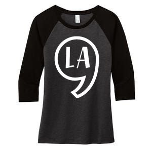 Comma La Kamala Harris Comma La Women's Tri-Blend 3/4-Sleeve Raglan Shirt