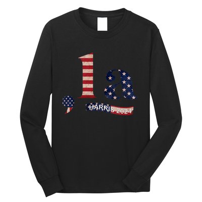 Comma La Kamala Harris For President 2024 Funny Kamala Us Long Sleeve Shirt