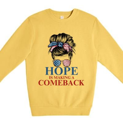 Cat Ladies Kamala Usa Democrats Hope Is Making Comeback Gift Premium Crewneck Sweatshirt