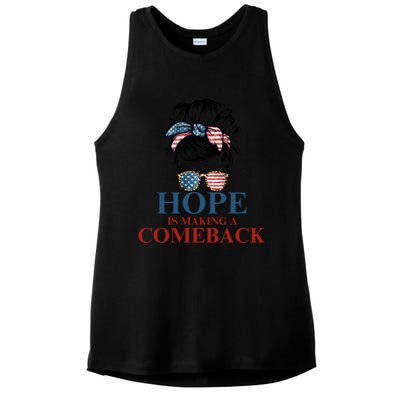 Cat Ladies Kamala Usa Democrats Hope Is Making Comeback Gift Ladies PosiCharge Tri-Blend Wicking Tank