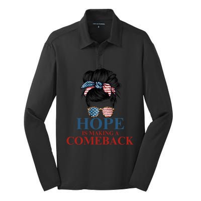 Cat Ladies Kamala Usa Democrats Hope Is Making Comeback Gift Silk Touch Performance Long Sleeve Polo