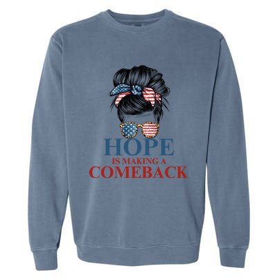 Cat Ladies Kamala Usa Democrats Hope Is Making Comeback Gift Garment-Dyed Sweatshirt