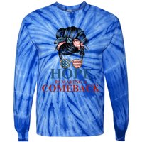 Cat Ladies Kamala Usa Democrats Hope Is Making Comeback Gift Tie-Dye Long Sleeve Shirt