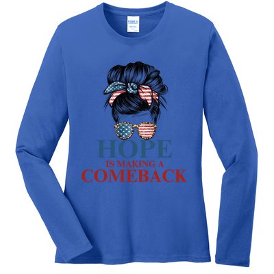 Cat Ladies Kamala Usa Democrats Hope Is Making Comeback Gift Ladies Long Sleeve Shirt