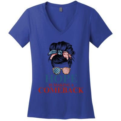 Cat Ladies Kamala Usa Democrats Hope Is Making Comeback Gift Women's V-Neck T-Shirt