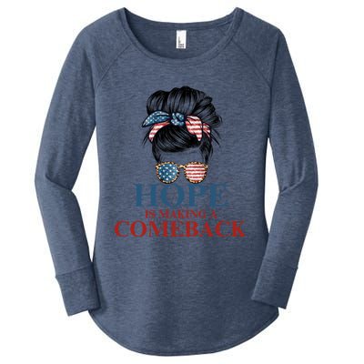 Cat Ladies Kamala Usa Democrats Hope Is Making Comeback Gift Women's Perfect Tri Tunic Long Sleeve Shirt