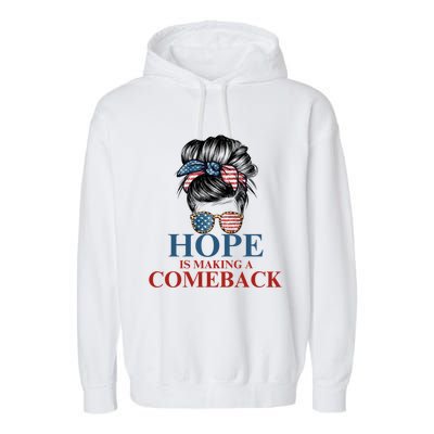 Cat Ladies Kamala Usa Democrats Hope Is Making Comeback Gift Garment-Dyed Fleece Hoodie