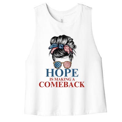 Cat Ladies Kamala Usa Democrats Hope Is Making Comeback Gift Women's Racerback Cropped Tank