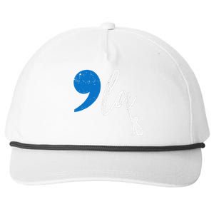 Comma +  La Kamala Harris Vote For Childless Cat Ladies Snapback Five-Panel Rope Hat