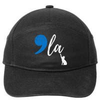 Comma +  La Kamala Harris Vote For Childless Cat Ladies 7-Panel Snapback Hat