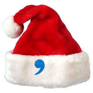 Comma +  La Kamala Harris Vote For Childless Cat Ladies Premium Christmas Santa Hat