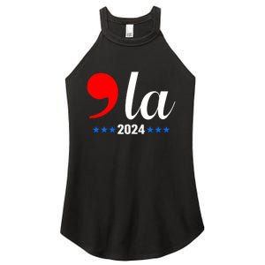 Comma + La Kamala Harris For President 2024 Election Women's Perfect Tri Rocker Tank