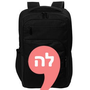 Comma La Kamala Harris For President Hebrew Alphabet La Impact Tech Backpack