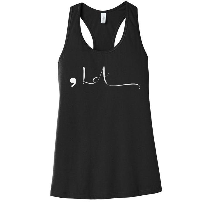 Comma La Kamala Harris Gift Women's Racerback Tank