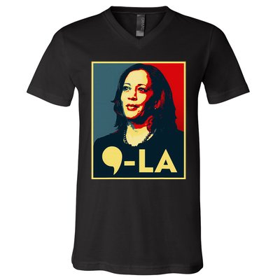 Comma La Kamala Harris 2024 Vote For 2024 President V-Neck T-Shirt