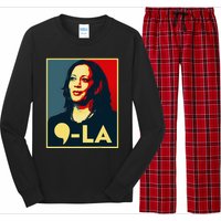 Comma La Kamala Harris 2024 Vote For 2024 President Long Sleeve Pajama Set