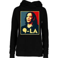 Comma La Kamala Harris 2024 Vote For 2024 President Womens Funnel Neck Pullover Hood