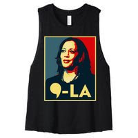 Comma La Kamala Harris 2024 Vote For 2024 President Women's Racerback Cropped Tank