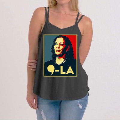 Comma La Kamala Harris 2024 Vote For 2024 President Women's Strappy Tank