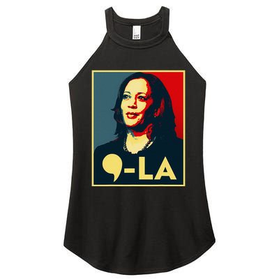 Comma La Kamala Harris 2024 Vote For 2024 President Women's Perfect Tri Rocker Tank