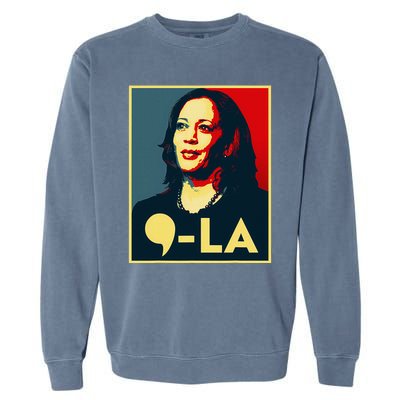 Comma La Kamala Harris 2024 Vote For 2024 President Garment-Dyed Sweatshirt