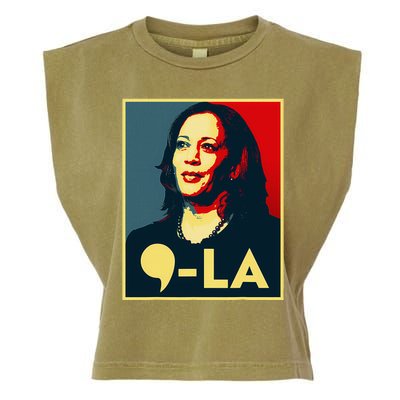 Comma La Kamala Harris 2024 Vote For 2024 President Garment-Dyed Women's Muscle Tee