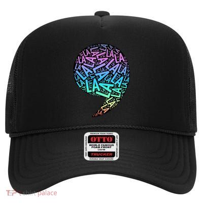 Comma La Kamala Harris High Crown Mesh Back Trucker Hat