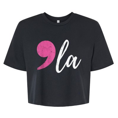 Comma + La Kamala Harris For President 2024 Election Bella+Canvas Jersey Crop Tee