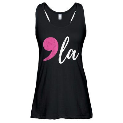 Comma + La Kamala Harris For President 2024 Election Ladies Essential Flowy Tank