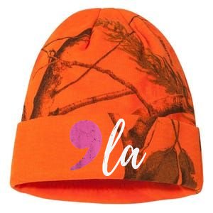 Comma + La Kamala Harris For President 2024 Election Kati Licensed 12" Camo Beanie