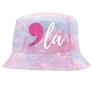 Comma + La Kamala Harris For President 2024 Election Tie-Dyed Bucket Hat