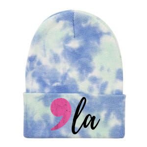 Comma + La Kamala Harris For President 2024 Election Tie Dye 12in Knit Beanie