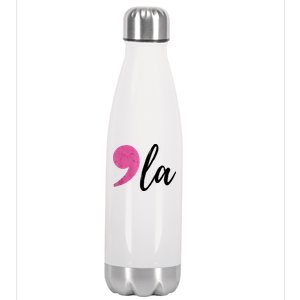 Comma + La Kamala Harris For President 2024 Election Stainless Steel Insulated Water Bottle