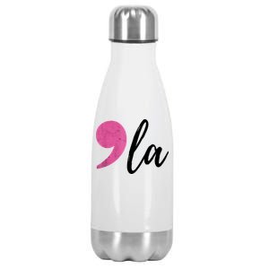 Comma + La Kamala Harris For President 2024 Election Stainless Steel Insulated Water Bottle