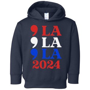 Comma La Kamala Vote For 2024 President Kamalah Arris Toddler Hoodie