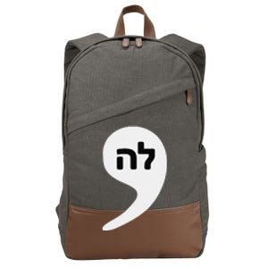 Comma La Kamala Hebrew Alphabet Cute Cotton Canvas Backpack