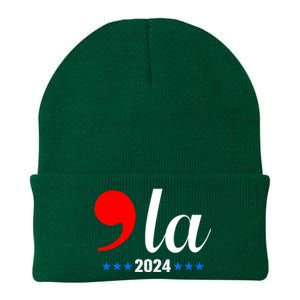 Comma + La Kamala Harris For President 2024 Election Knit Cap Winter Beanie