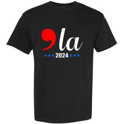 Comma + La Kamala Harris For President 2024 Election Garment-Dyed Heavyweight T-Shirt