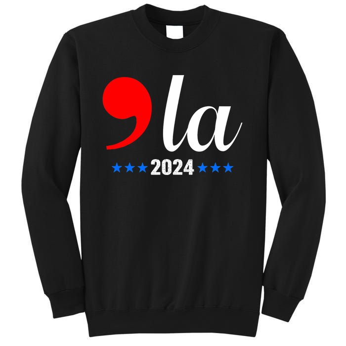 Comma + La Kamala Harris For President 2024 Election Sweatshirt