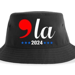 Comma + La Kamala Harris For President 2024 Election Sustainable Bucket Hat