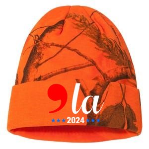 Comma + La Kamala Harris For President 2024 Election Kati Licensed 12" Camo Beanie