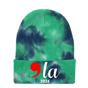 Comma + La Kamala Harris For President 2024 Election Tie Dye 12in Knit Beanie